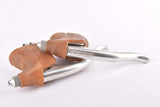 Suntour Superbe #CB-1000 non-aero brake lever set with brown hoods from the late 1970s