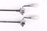 Campagnolo post CPSC quick release set Record and Super Record, #1001/3 and #1006/8x6 front and rear Skewer from the 1970s - 80s