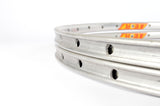 NEW AER silver tubular Rims 700c/622mm with 36 holes from the 1980s NOS