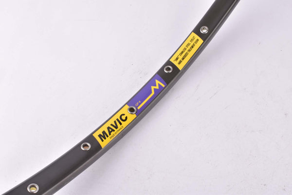 NOS Mavic GP4 "EMR7" Stainless Steel Eylet Hard Anodized Treatment 650W single Tubular Rim 28"/622mm with 36 holes from the 1980s - 1990s