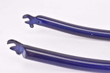 26" Dark Blue MTB Steel Fork with Eyelets for Fenders