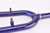 26" Dark Blue MTB Steel Fork with Eyelets for Fenders