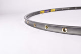 NOS Mavic GP4 "EMR7" Stainless Steel Eylet Hard Anodized Treatment 650W single Tubular Rim 28"/622mm with 36 holes from the 1980s - 1990s