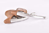 Campagnolo Record #2030 milled brake lever set with brown shield logo hoods from the 1980s