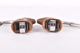 Campagnolo Super Record #4062 brake lever set with brown shield logo hoods from the 1980s