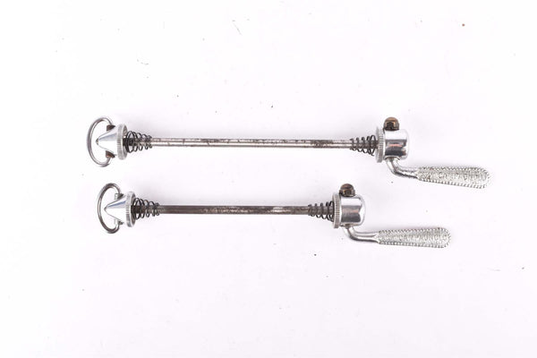 Campagnolo pre cpsc quick release set Record and Super Record, #1001/3 and #1006/8 front and rear Skewer from the 1950s - 1970s
