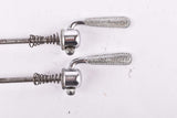 Campagnolo pre cpsc quick release set Record and Super Record, #1001/3 and #1006/8 front and rear Skewer from the 1950s - 1970s