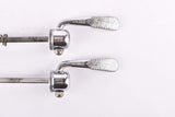 Campagnolo post CPSC quick release set Record and Super Record, #1001/3 and #1006/8 front and rear Skewer from the 1970s - 80s