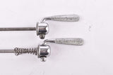 Campagnolo pre cpsc quick release set Record and Super Record, #1001/3 and #1006/8 front and rear Skewer from the 1950s - 1970s