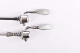 Campagnolo post CPSC quick release set Record and Super Record, #1001/3 and #1006/8 front and rear Skewer from the 1970s - 80s