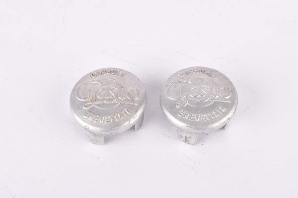 Gaslo Capsula Brevettata aluminum handlebar end plugs from the 1950s