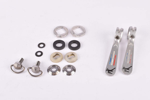 Gazelle pantographed Campagnolo Record / Super Record #1014 braze on Gear Lever Shifter Set from the 1980s