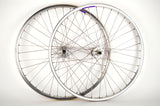 Wheelset with Campagnolo Lambda Strada Clincher Rims and Campagnolo Gran Sport High Fange Hubs from 1980s