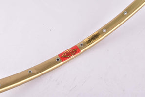NOS golden anodized Mavic Record du Monde de´l Heure single Tubular Rim 28"/622mm with 36 holes from the 1970s - 1980s