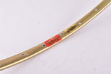NOS golden anodized Mavic Record du Monde de´l Heure single Tubular Rim 28"/622mm with 36 holes from the 1970s - 1980s