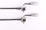 Campagnolo post CPSC quick release set Record and Super Record, #1001/3 and #1006/8 front and rear Skewer from the 1970s - 80s
