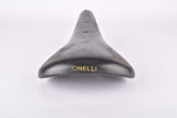Black Cinelli Unicanitor leather Saddle from the 1970s - 1980s