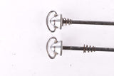 Campagnolo post CPSC quick release set Record and Super Record, #1001/3 and #1006/8 front and rear Skewer from the 1970s - 80s