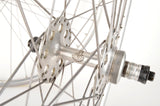 Wheelset with Campagnolo Lambda Strada Clincher Rims and Campagnolo Gran Sport High Fange Hubs from 1980s
