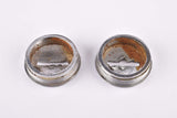 Silver Nervar plastic crank set dust caps