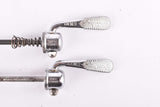 Campagnolo post CPSC quick release set Record and Super Record, #1001/3 and #1006/8x6 front and rear Skewer from the 1970s - 80s