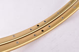 NOS golden anodized Mavic Record du Monde de´l Heure Tubular Rim Set 28"/622mm with 36 holes from the 1970s - 1980s