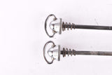 Campagnolo post CPSC quick release set Record and Super Record, #1001/3 and #1006/8 front and rear Skewer from the 1970s - 80s
