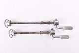 Campagnolo post CPSC quick release set Record and Super Record, #1001/3 and #1006/8 front and rear Skewer from the 1970s - 80s