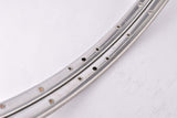 NOS Polished Mavic Monthlery Route tubular Rim Set in 28" (700C) with 36 holes from the 1970s - 1980s