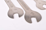 Campagnolo #Q tool 13/14mm and 15/16mm hub cone wrench set from 1950s - 1980s