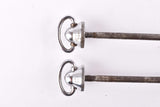 Campagnolo post CPSC quick release set Record and Super Record, #1001/3 and #1006/8 front and rear Skewer from the 1970s - 80s