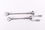 Campagnolo post CPSC quick release set Record and Super Record, #1001/3 and #1006/8 front and rear Skewer from the 1970s - 80s