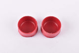 Red Cinelli handlebar end plugs form the 1950s / 60s
