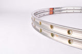NOS Polished Mavic Monthlery Route tubular Rim Set in 28" (700C) with 36 holes from the 1970s - 1980s