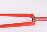 28" Red Steel Fork with Campagnolo dropouts and Nervor tubing
