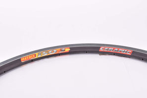 NOS Matrix Iso 3 Ceramic single high profile aero clincher rim in 700c/622mm with 28 holes from the 1980s - 1990s