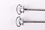 Campagnolo post CPSC quick release set Record and Super Record, #1001/3 and #1006/8 front and rear Skewer from the 1970s - 80s