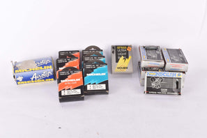 NOS/NIB Bunch of 15 Hutchinson, Wolber and Michelin Bicycle Tubes in various sizes and valves