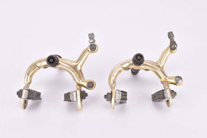 Weinmann AG Type 500 Gold anodized single pivot brake calipers from the 1980s