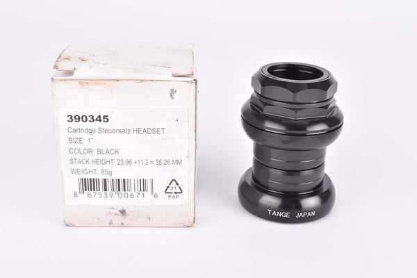 NOS/NIB Tange black anodized 1'' Cartridge Headset from the 2000s