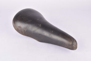 Black Cinelli Unicanitor Leather Saddle with new winged C Logo from the 1980s