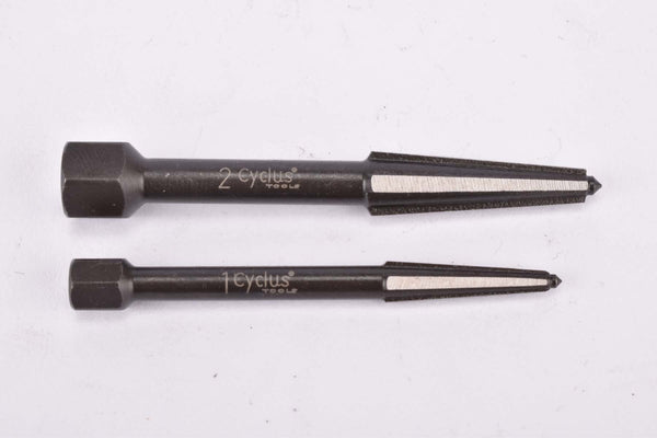 CYCLUS TOOLS double-edged screw extractor set for LH & RH threads - 1x size M5/M6 and M8/M10