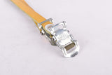 NOS Yellow REG Leather toe clip straps from the 1970s - 1980s