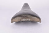 Black Cinelli Unicanitor Leather Saddle with new winged C Logo from the 1980s