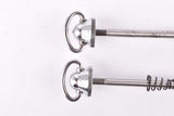 Campagnolo post CPSC quick release set Record and Super Record, #1001/3 and #1006/8 front and rear Skewer from the 1970s - 80s