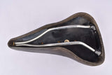 Black Cinelli Unicanitor Leather Saddle with new winged C Logo from the 1980s
