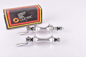 NOS Olimpic Hiperbolico Low Flange Hub Set with 36 holes and english thread from 1980s