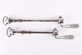 Campagnolo post CPSC quick release set Record and Super Record, #1001/3 and #1006/8 front and rear Skewer from the 1970s - 80s