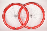 Red Colnago Professional Team Service wheel cover tire saver set