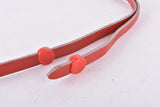 NOS Red REG Leather toe clip straps from the 1970s - 1980s